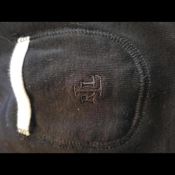 Vintage 90s Lauren Ralph Lauren XL black with white detailing maxi knit dress - Picture 3 of 5